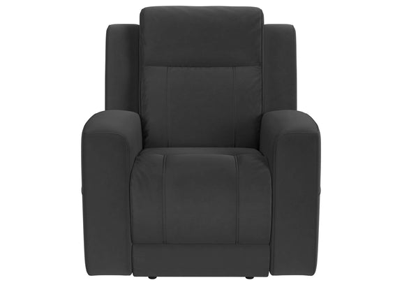610284-S3 Brentwood 3-piece Upholstered Reclining Sofa Set Charcoal