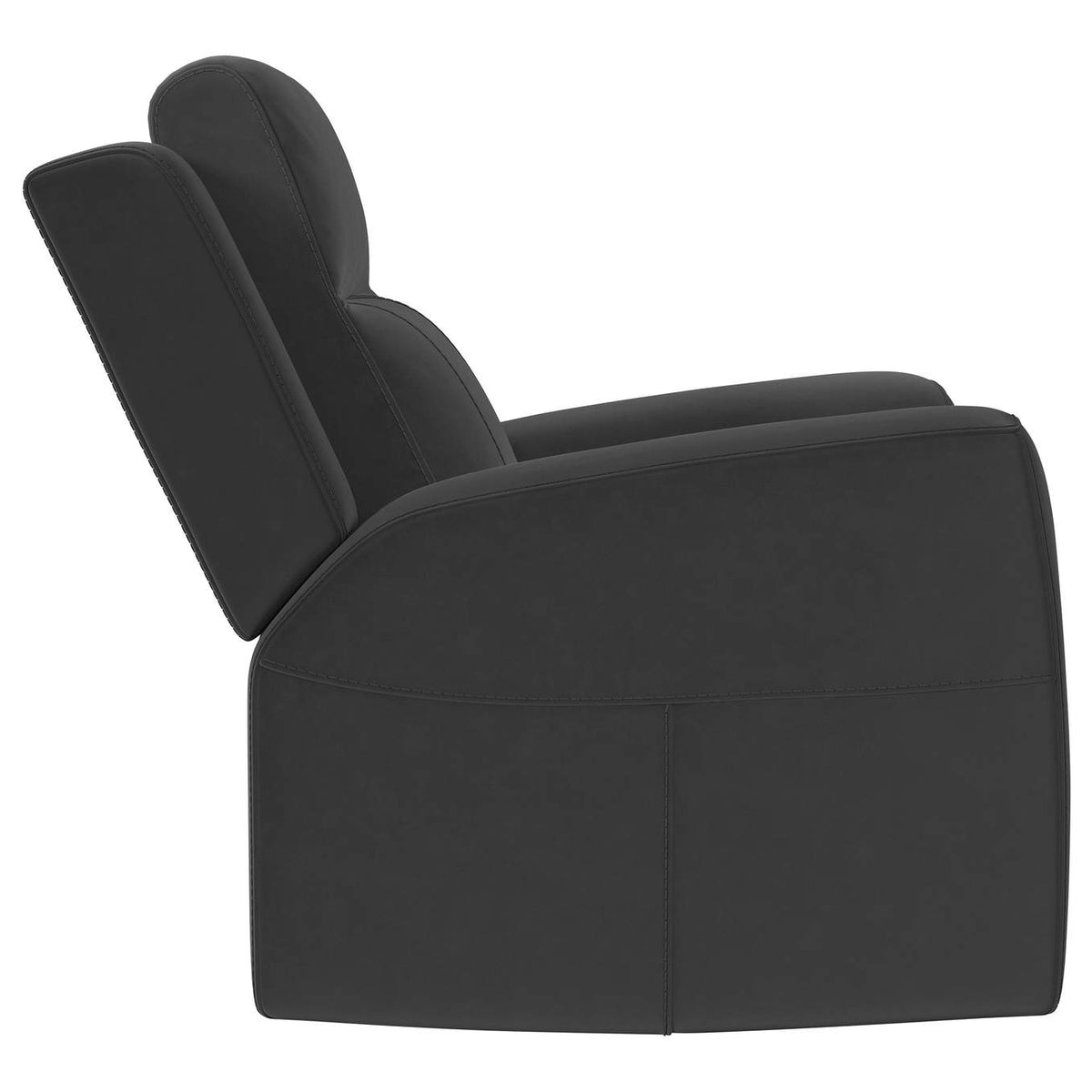 610284-S3 Brentwood 3-piece Upholstered Reclining Sofa Set Charcoal