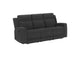 610284 Brentwood Upholstered Motion Reclining Sofa Dark Charcoal