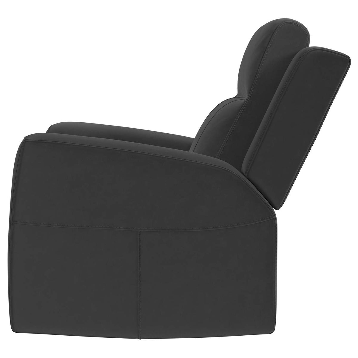 610286 Brentwood Upholstered Recliner Chair Dark Charcoal