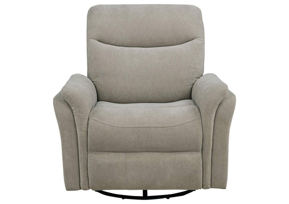 610423P Adler Upholstered Power Swivel Glider Recliner Greige