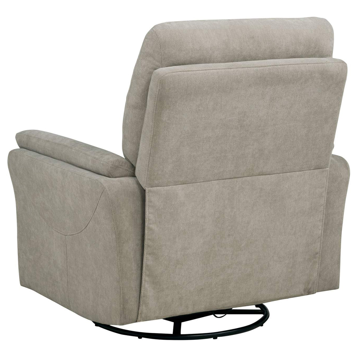 610423P Adler Upholstered Power Swivel Glider Recliner Greige