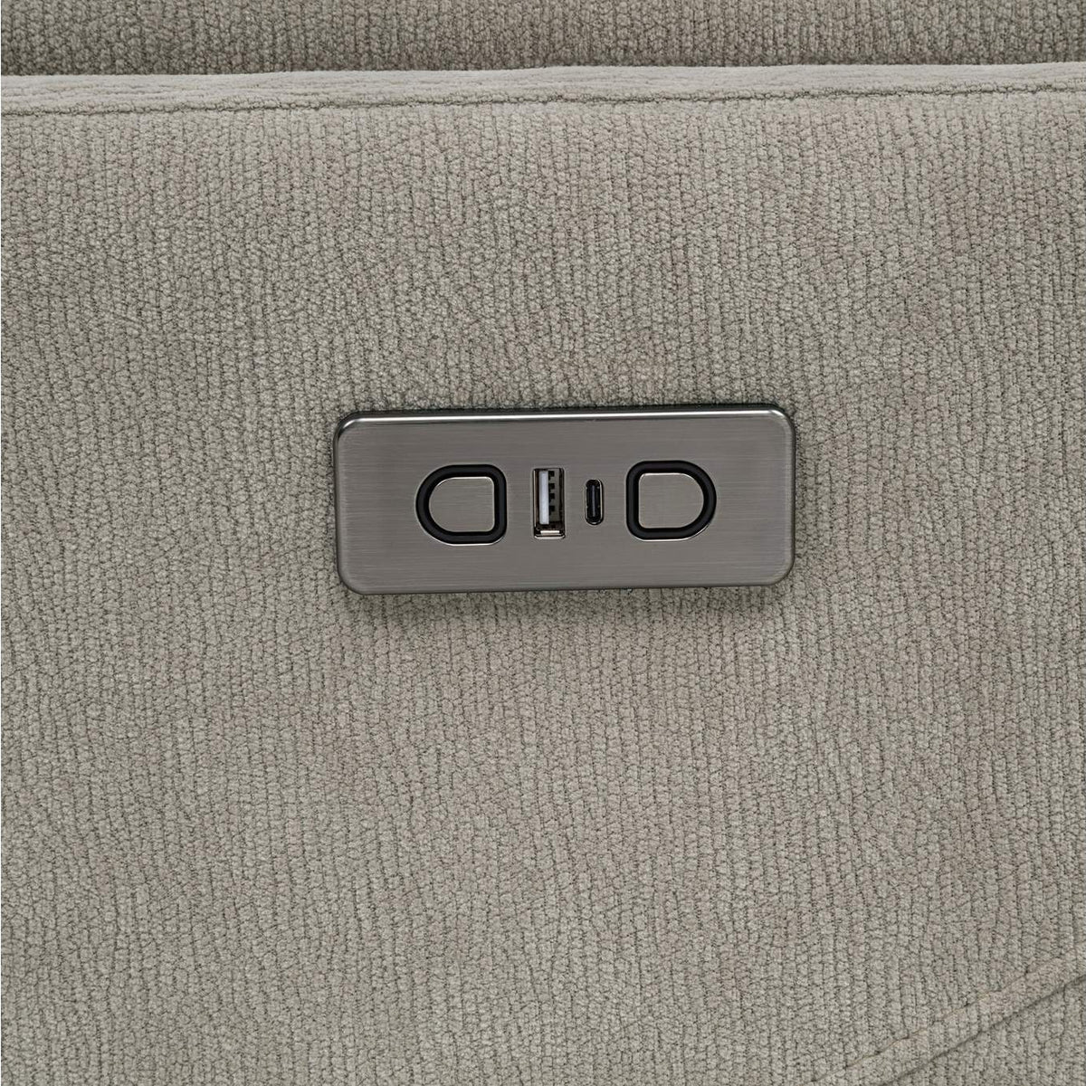 610423P Adler Upholstered Power Swivel Glider Recliner Greige