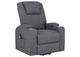 610453P Louie Chenille Upholstered Power Lift Massage Chair Grey