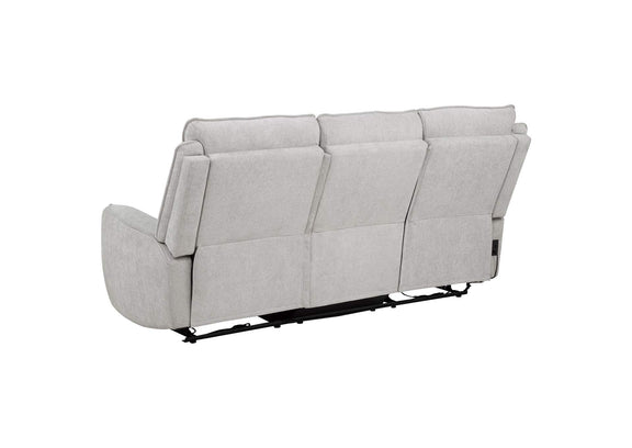 610521P-S2 Sylmar 2-piece Chenille Power Reclining Sofa Set Dove Grey