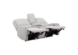 610521P-S2 Sylmar 2-piece Chenille Power Reclining Sofa Set Dove Grey