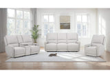 610521P-S3 Sylmar 3-piece Chenille Power Reclining Sofa Set Dove Grey