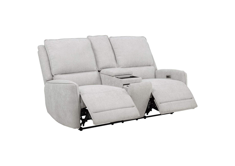 610521P-S3 Sylmar 3-piece Chenille Power Reclining Sofa Set Dove Grey