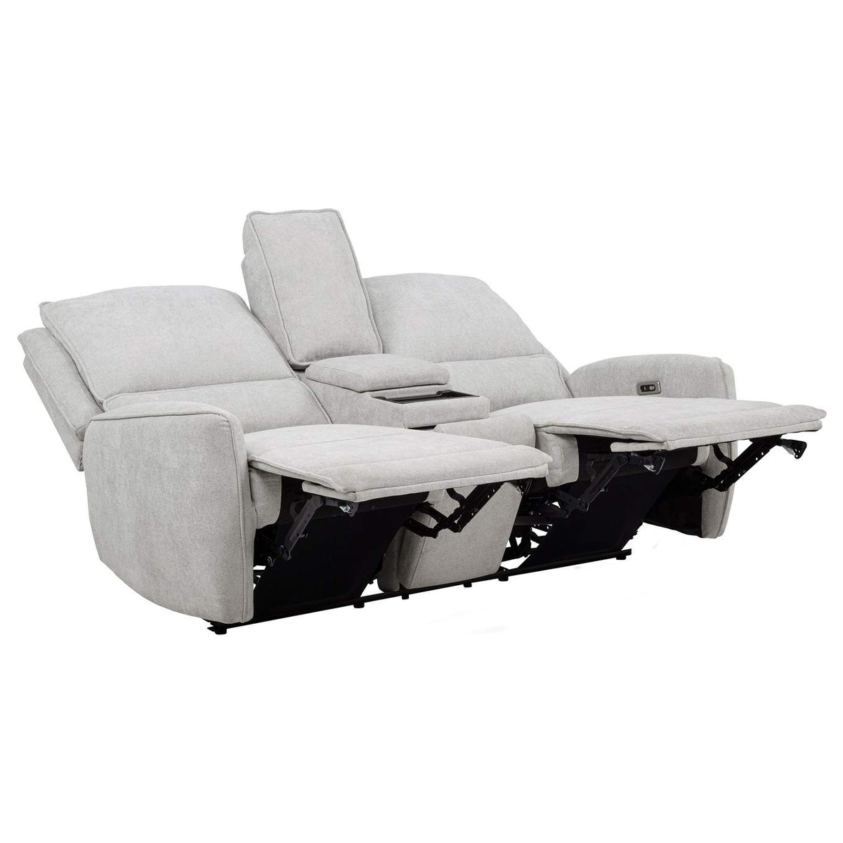 610521P-S3 Sylmar 3-piece Chenille Power Reclining Sofa Set Dove Grey