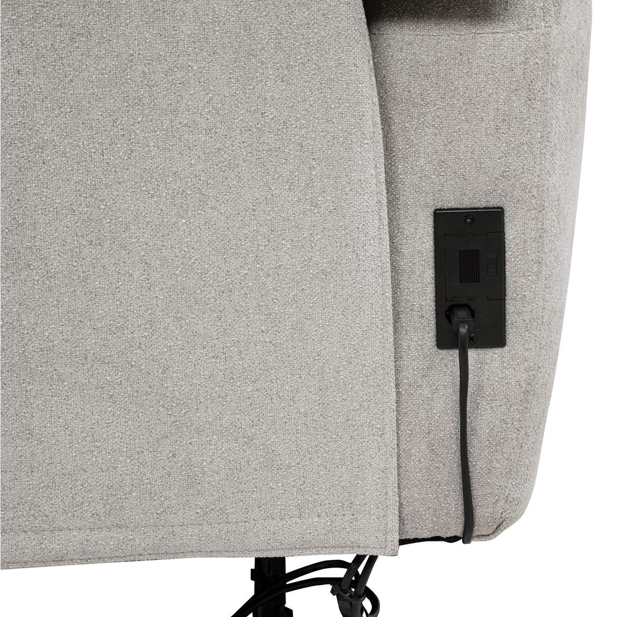 610521P-S3 Sylmar 3-piece Chenille Power Reclining Sofa Set Dove Grey