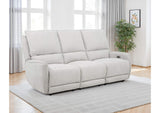 610521P Sylmar Chenille Upholstered Power Reclining Sofa Dove Grey