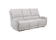 610521P Sylmar Chenille Upholstered Power Reclining Sofa Dove Grey