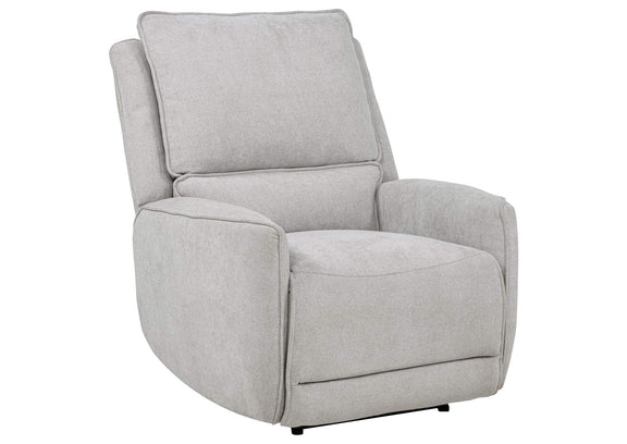 610523P Sylmar Chenille Upholstered Power Recliner Dove Grey