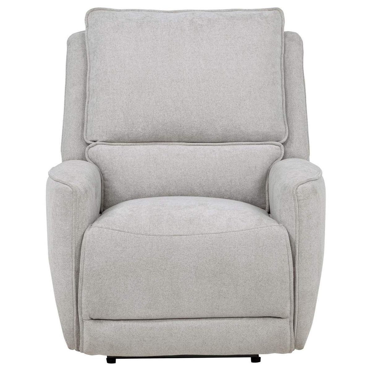 610523P Sylmar Chenille Upholstered Power Recliner Dove Grey