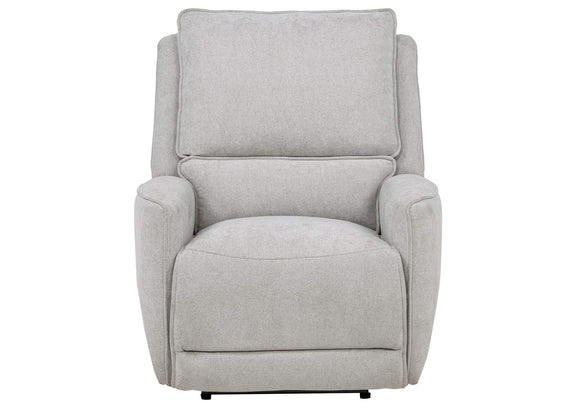 610523P Sylmar Chenille Upholstered Power Recliner Dove Grey