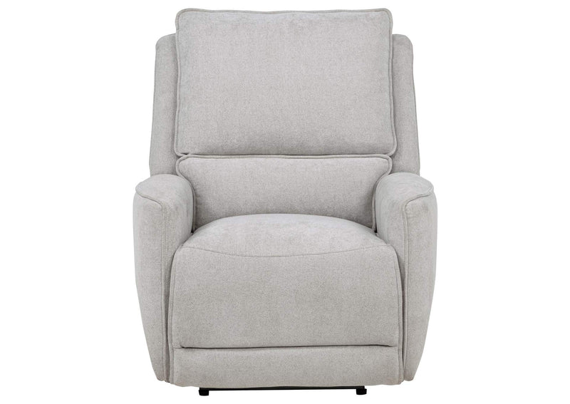 610523P Sylmar Chenille Upholstered Power Recliner Dove Grey