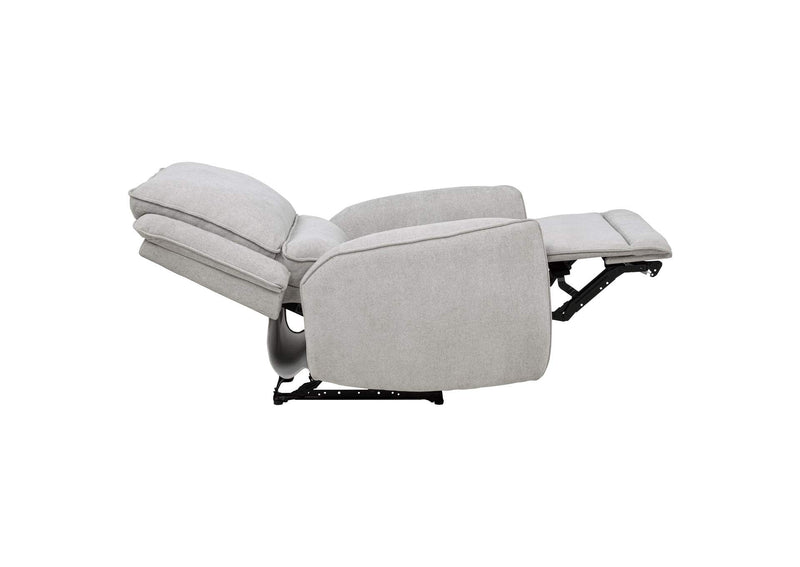 610523P Sylmar Chenille Upholstered Power Recliner Dove Grey