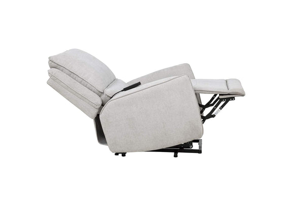 610524PP Sylmar Chenille Upholstered Dual Power Lift Recliner Dove Grey