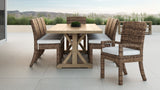 Havana - Dining Chair, With Self Welt - Canvas Flax / Dark Brown