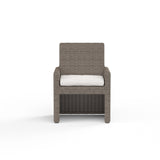 Coronado - Dining Chair, With Self Welt - Canvas Flax / Dark Brown