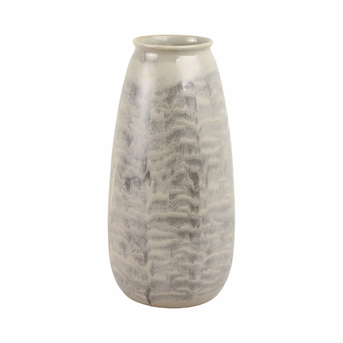 Nelas Large Portugal Vase - Gray / Dark Gray