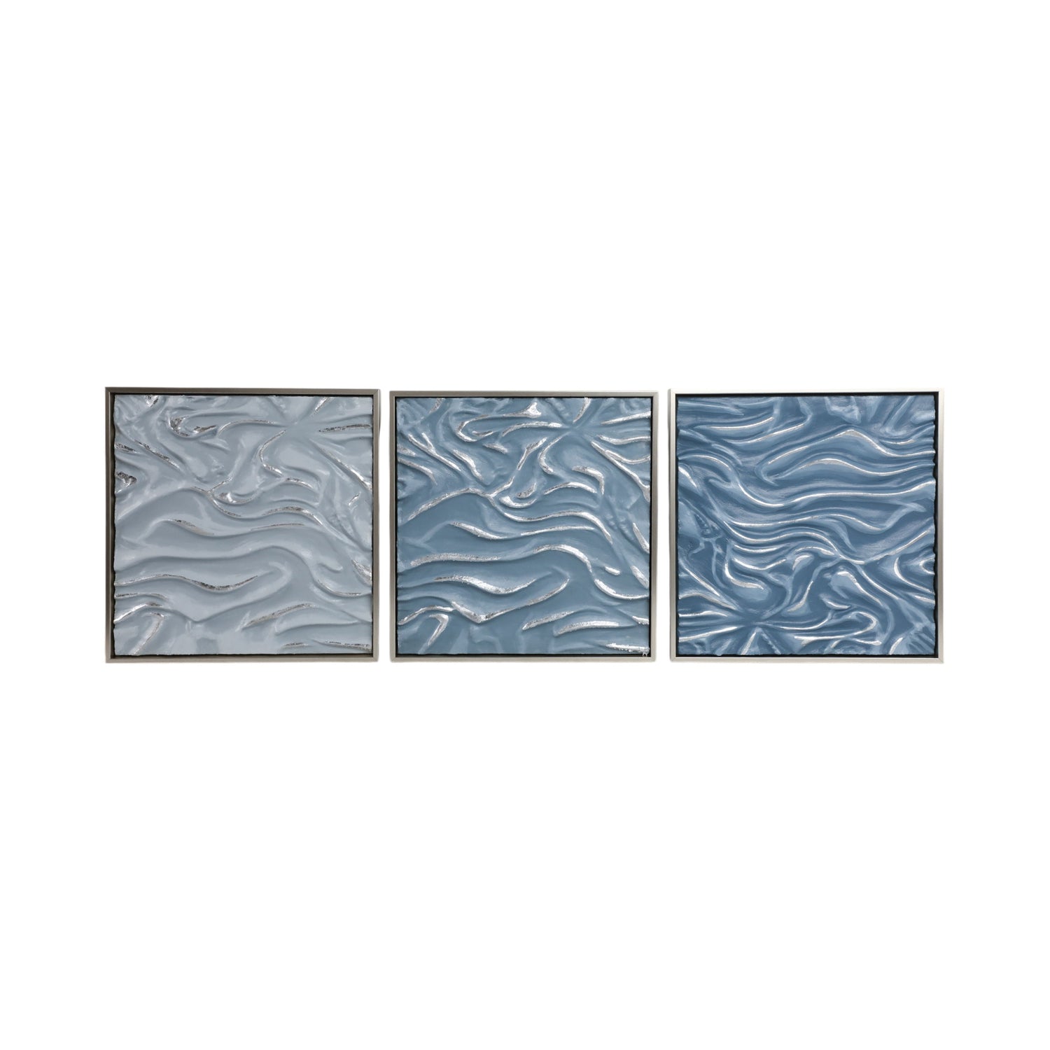20" Augustine Dimensional Wall Decor (Set of 3) - Blue