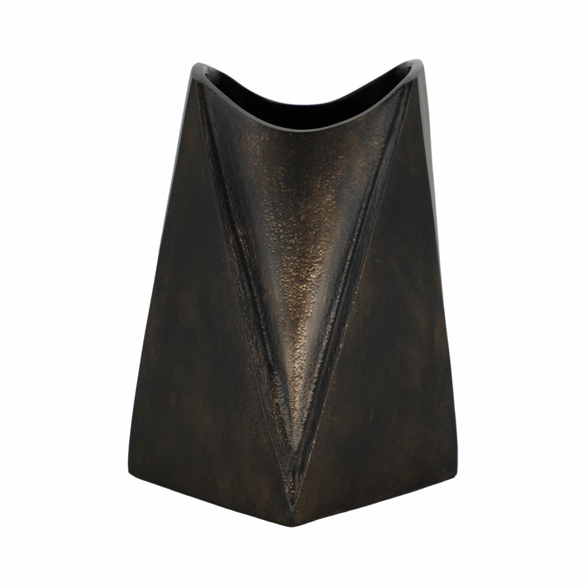 Fairbanks Small Metal Vase - Gunmetal