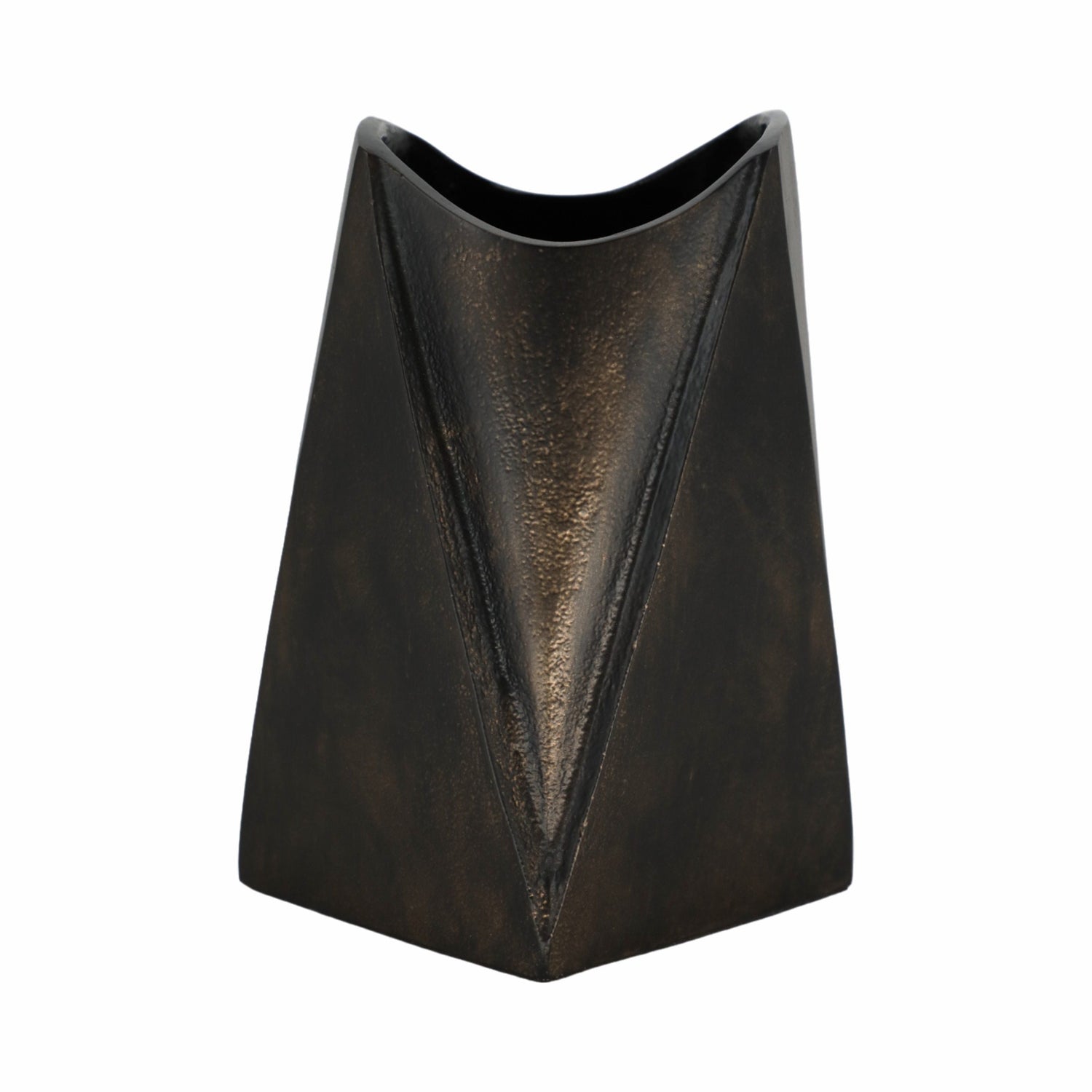 Fairbanks Small Metal Vase - Gunmetal