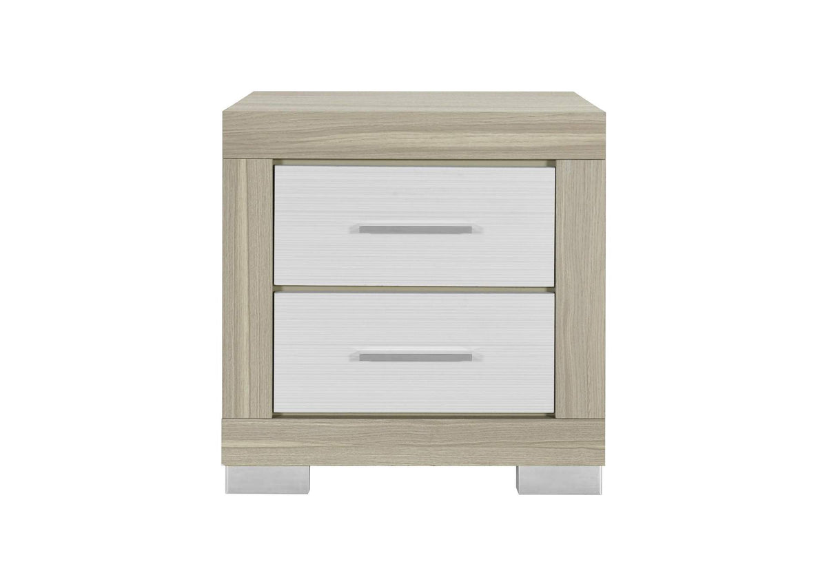 EMMA-NATURAL_WHITE-NS EMMA NATURAL - WHITE NIGHTSTAND