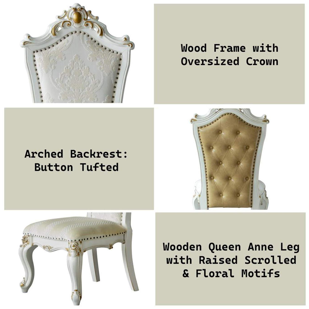 63462 Picardy Side Chair - Set of 2