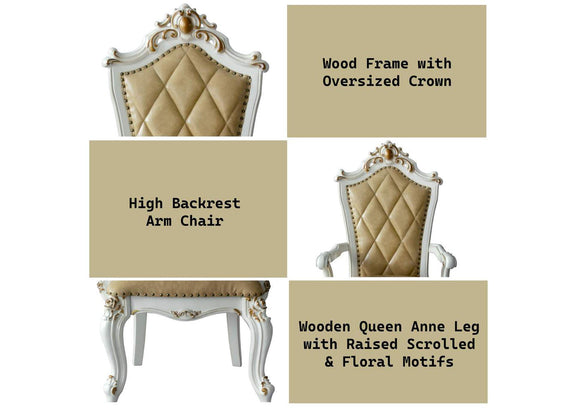 63463 Picardy Arm Chair - Set of 2