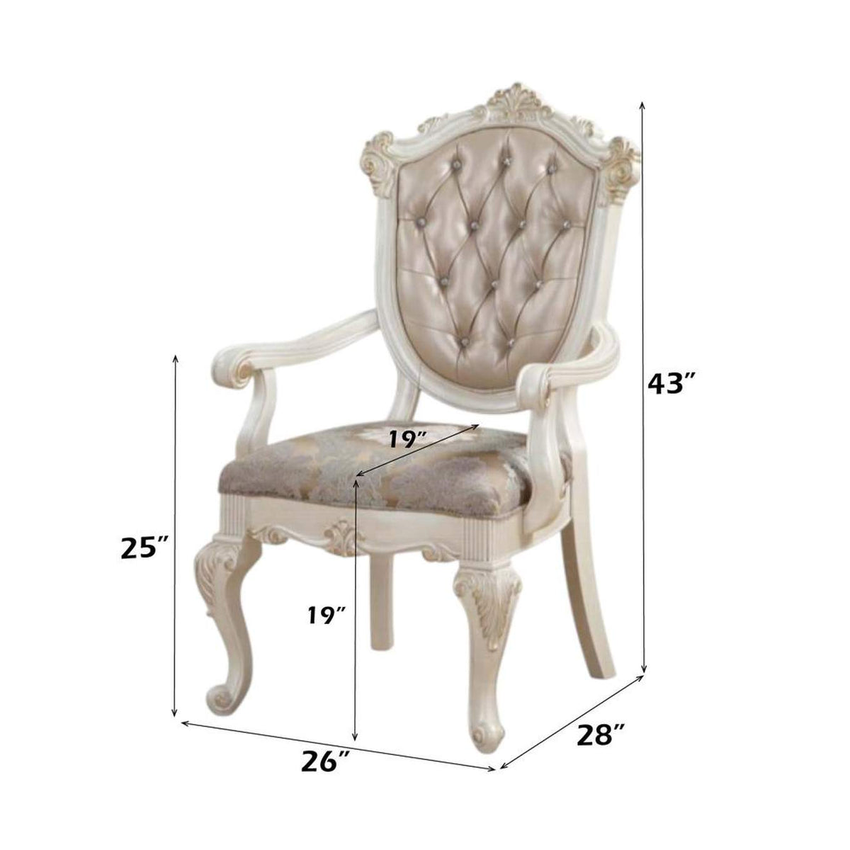 63543 Chantelle Arm Chair - Set of 2