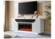 AILEEN-WHT-EU_76_W_LED_&_SPKR AILEEN WHITE 76" ENT UNIT W - LED, SPEAKERS, CRYSTAL AND POP-UP DOORS