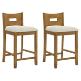 Ren - 30" Bar Height Rubberwood Barstool