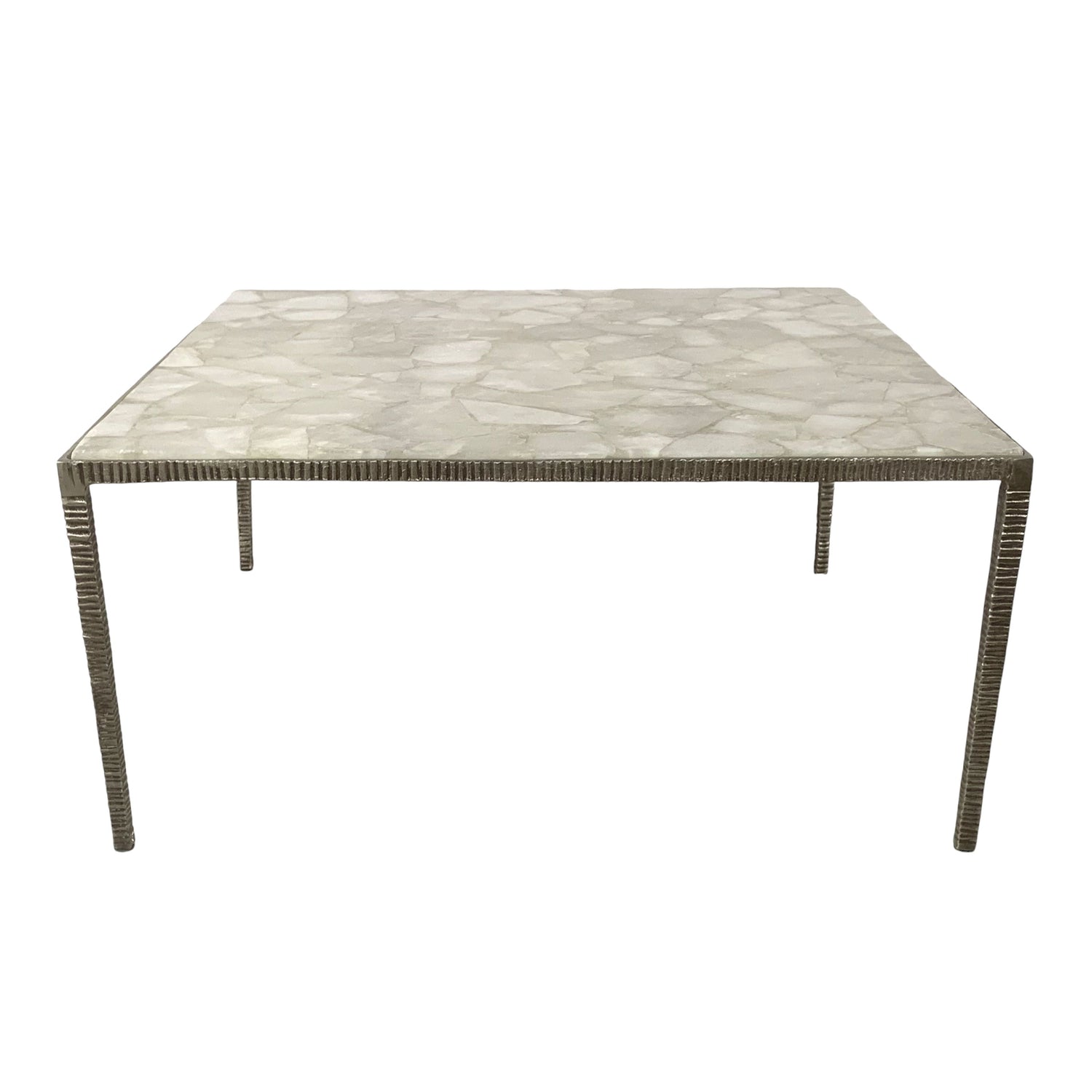 Cavalier Quartz Top Coffee Table - Bronze / Gray