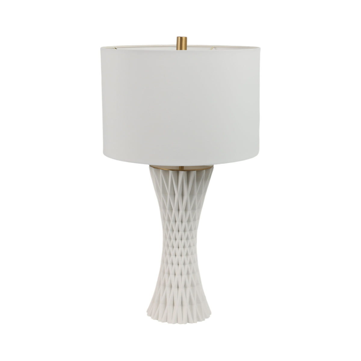 Obsert 3D Printed Porcelain Table Lamp - White