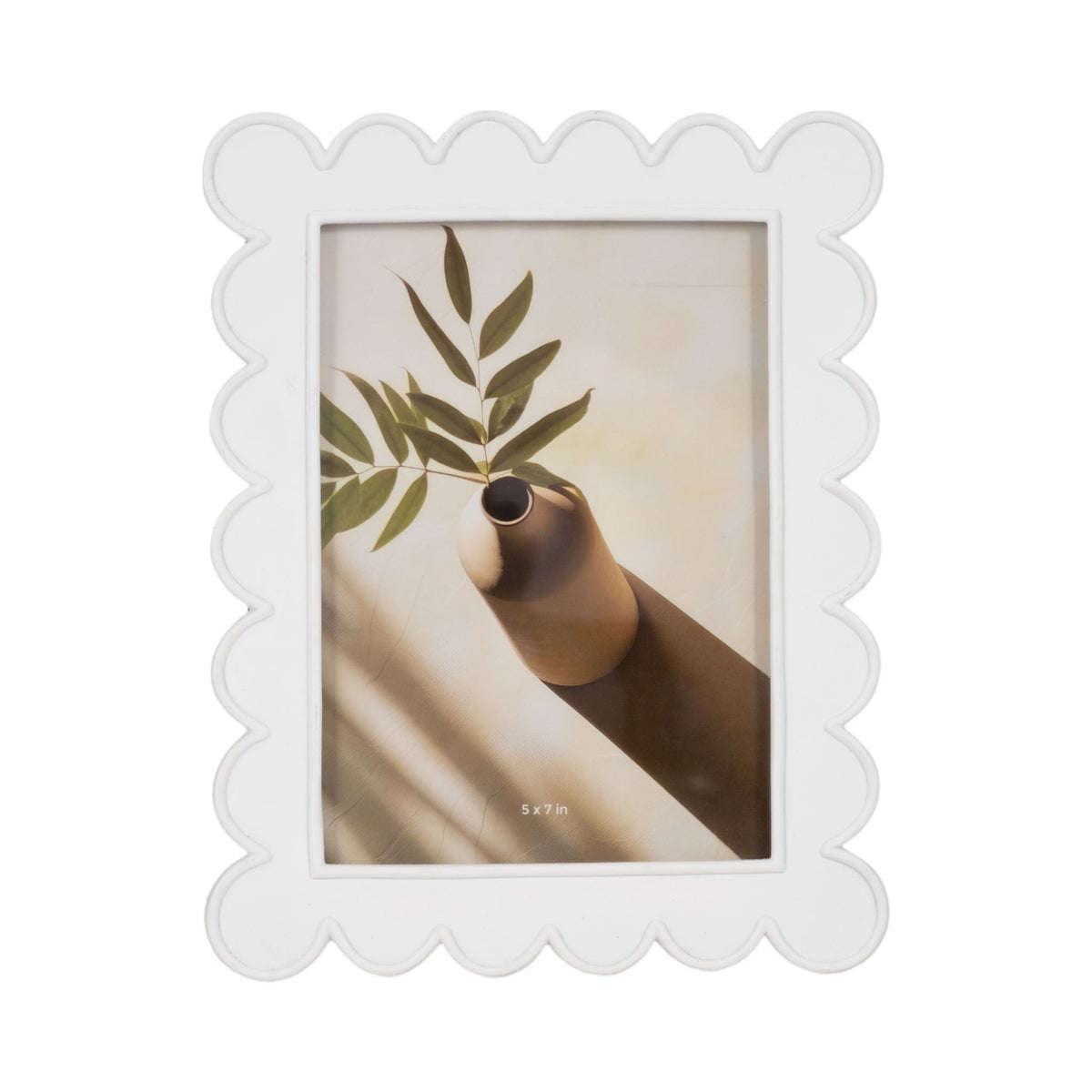 Scallop Edge Photo Frame - Snow White