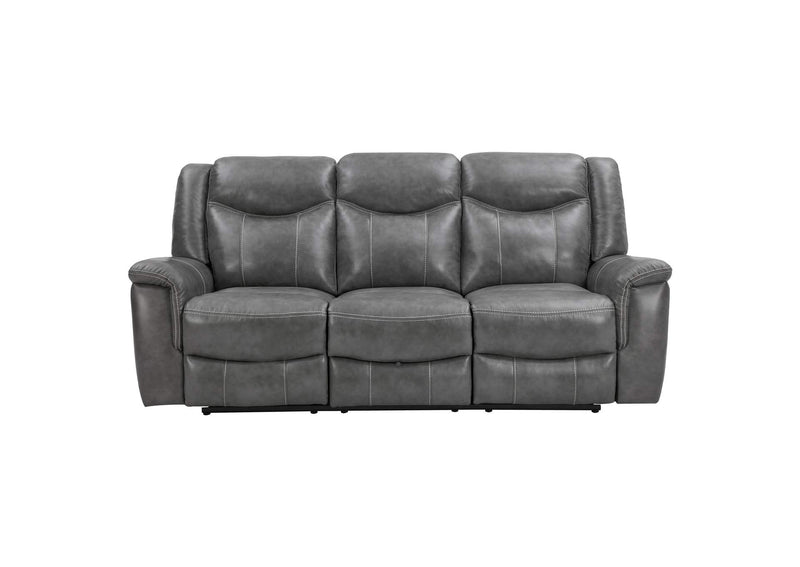 650354 Conrad Upholstered Padded Arm Motion Sofa Grey