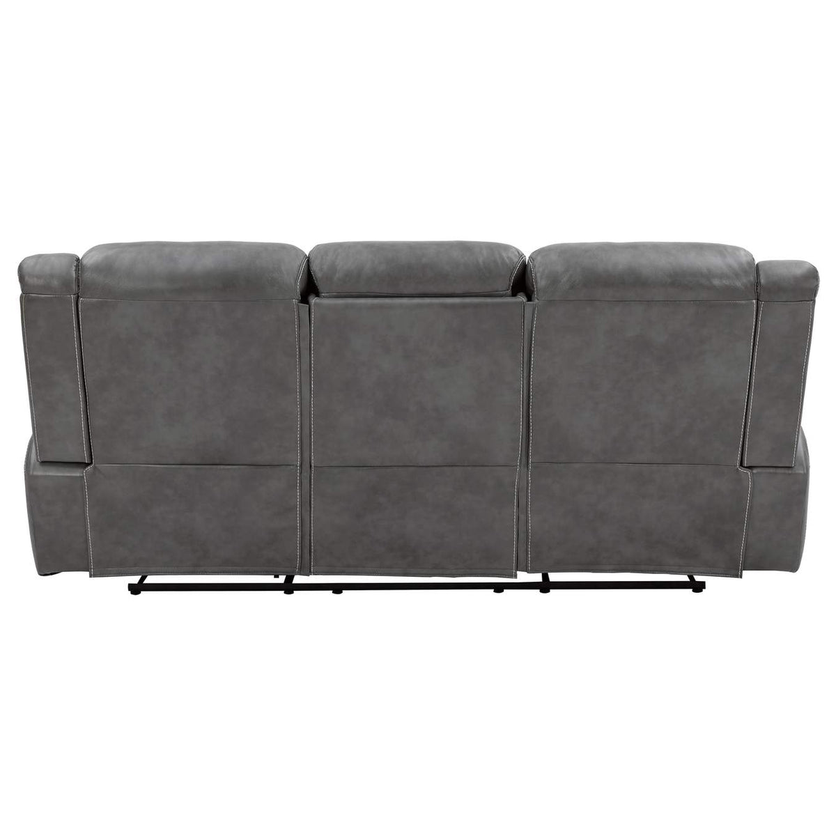 650354 Conrad Upholstered Padded Arm Motion Sofa Grey