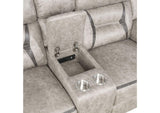 651352 Greer Upholstered Motion Reclining Loveseat Taupe