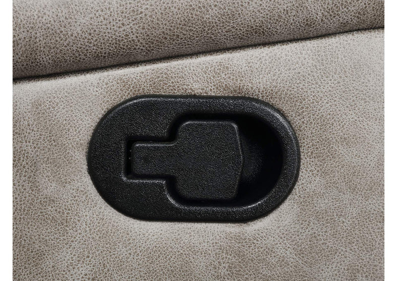 651352 Greer Upholstered Motion Reclining Loveseat Taupe