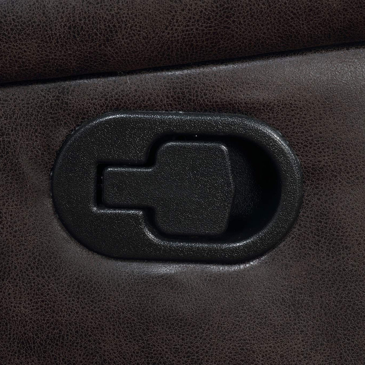 651356 Greer Upholstered Swivel Glider Recliner Chair Brown