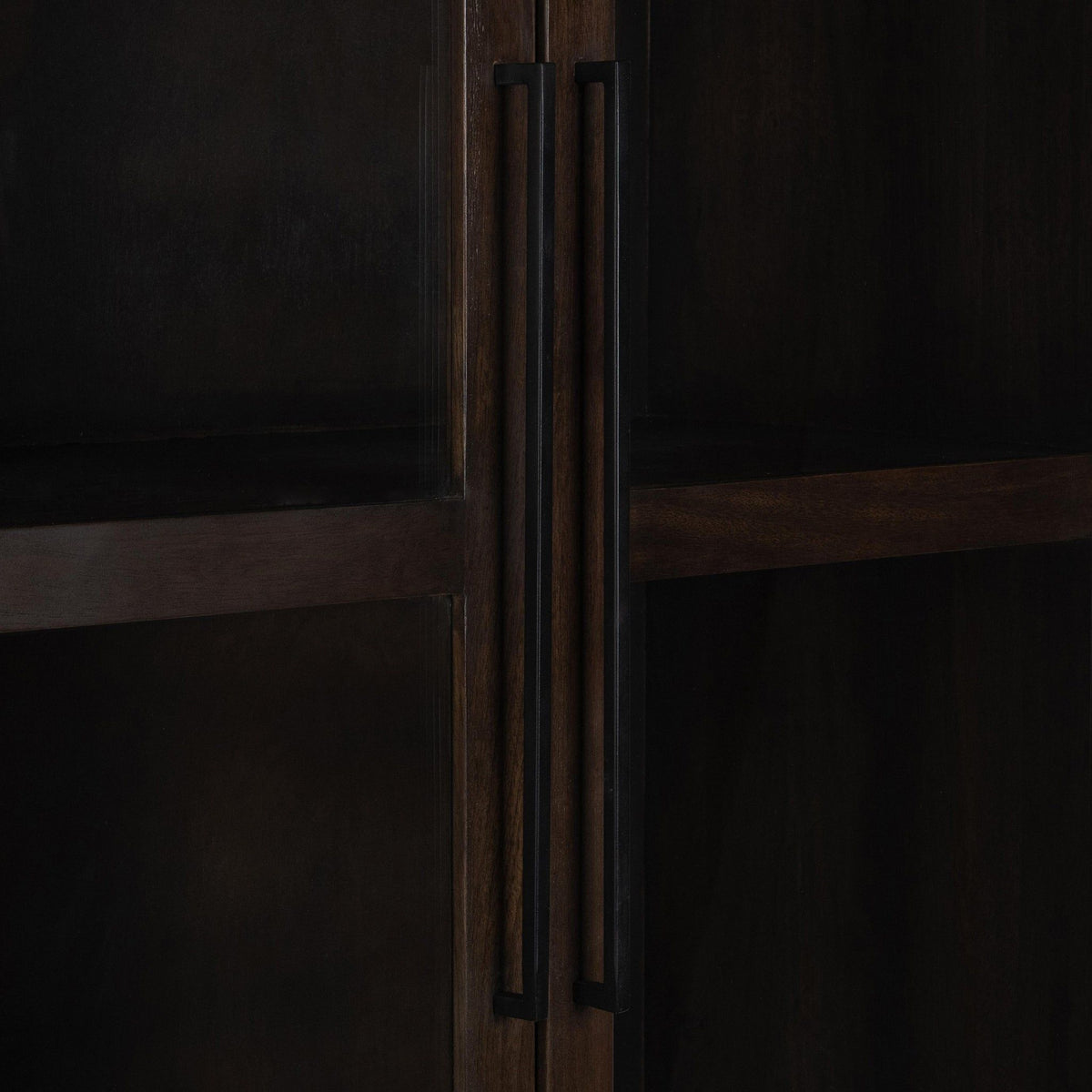 Rogers - Solid Wood Tall Cabinet - Dark Brown