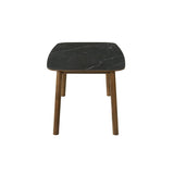 Emorie - Rectangle Wood Dining Table - Black / Walnut