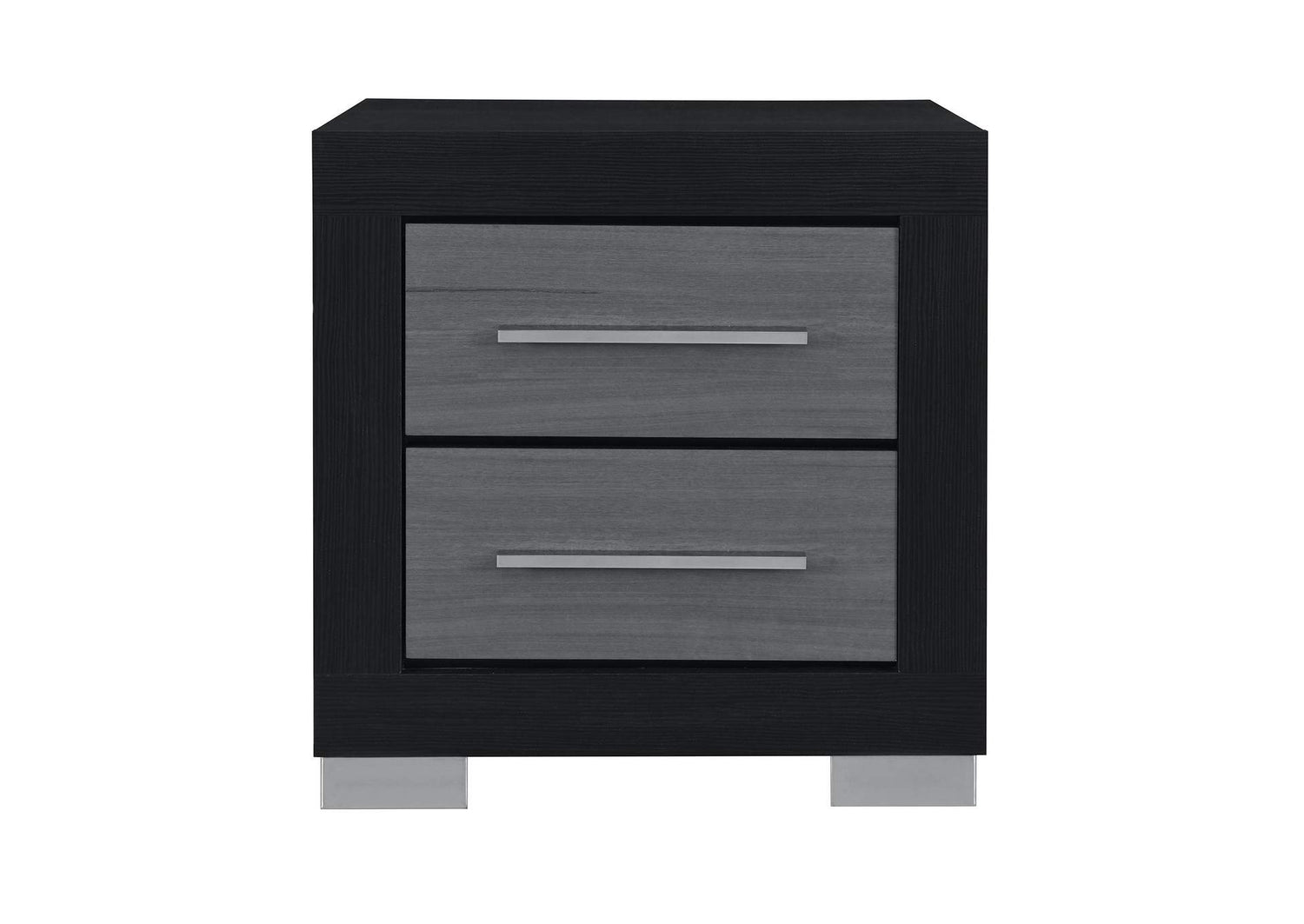 EMMA-BLACK_GREY-NS EMMA BLACK - GREY NIGHTSTAND