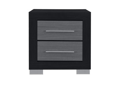 EMMA-BLACK_GREY-NS EMMA BLACK - GREY NIGHTSTAND