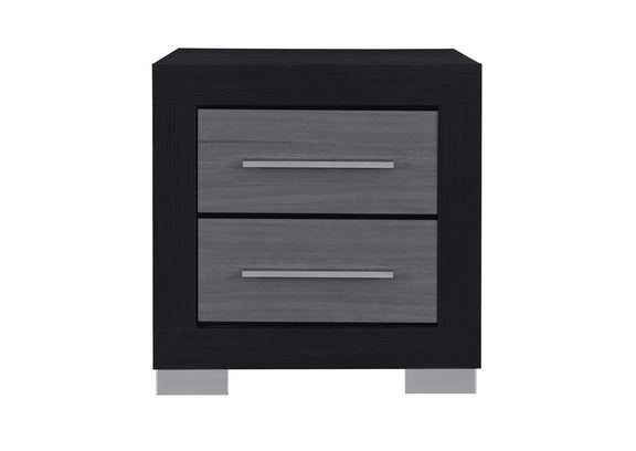 EMMA-BLACK_GREY-NS EMMA BLACK - GREY NIGHTSTAND