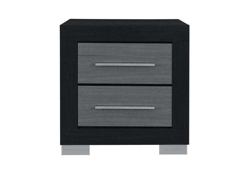 EMMA-BLACK_GREY-NS EMMA BLACK - GREY NIGHTSTAND