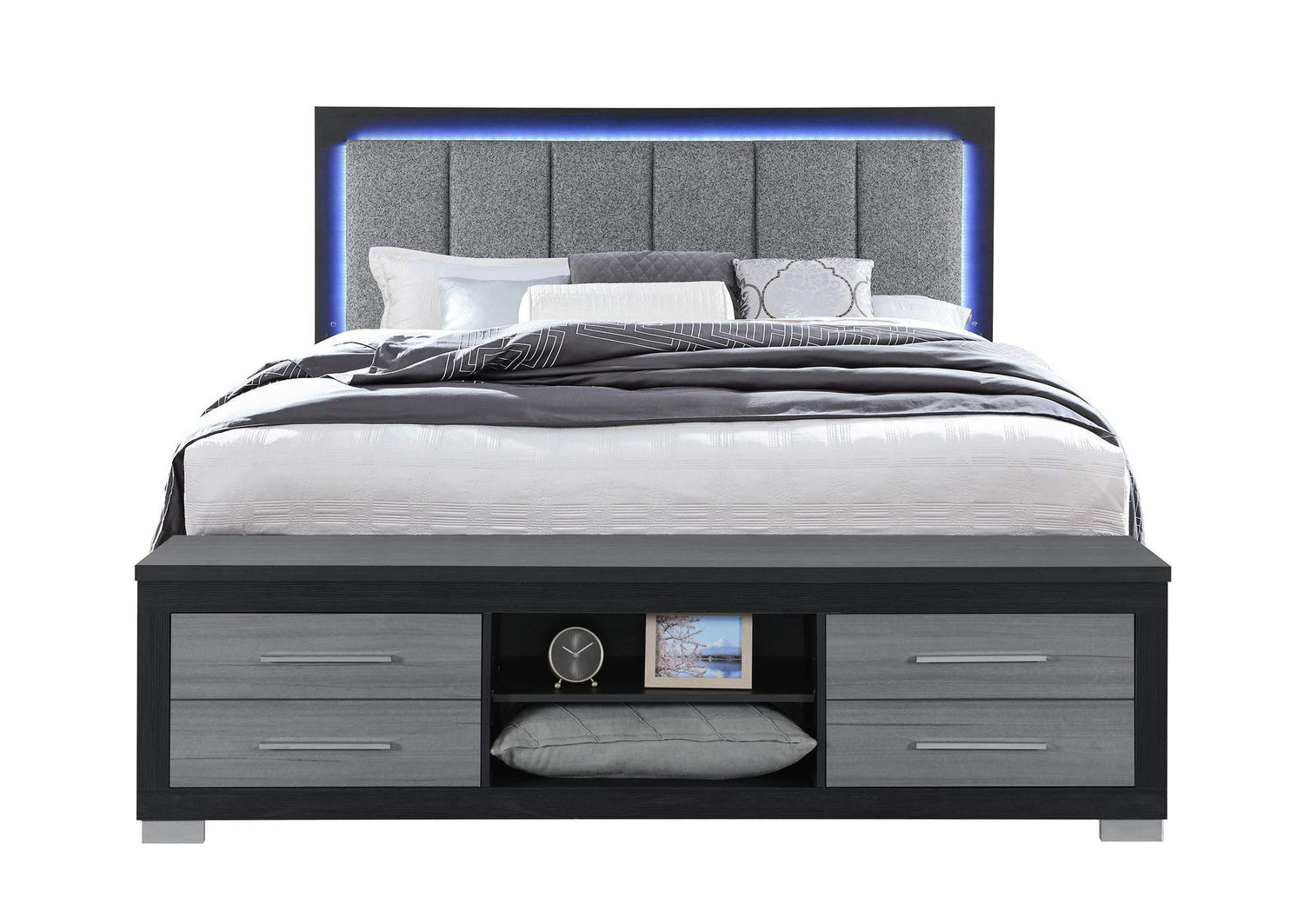 EMMA-BLACK_GREY-KB_W_LED_&_USB EMMA BLACK - GREY KING BED WITH LED AND USB