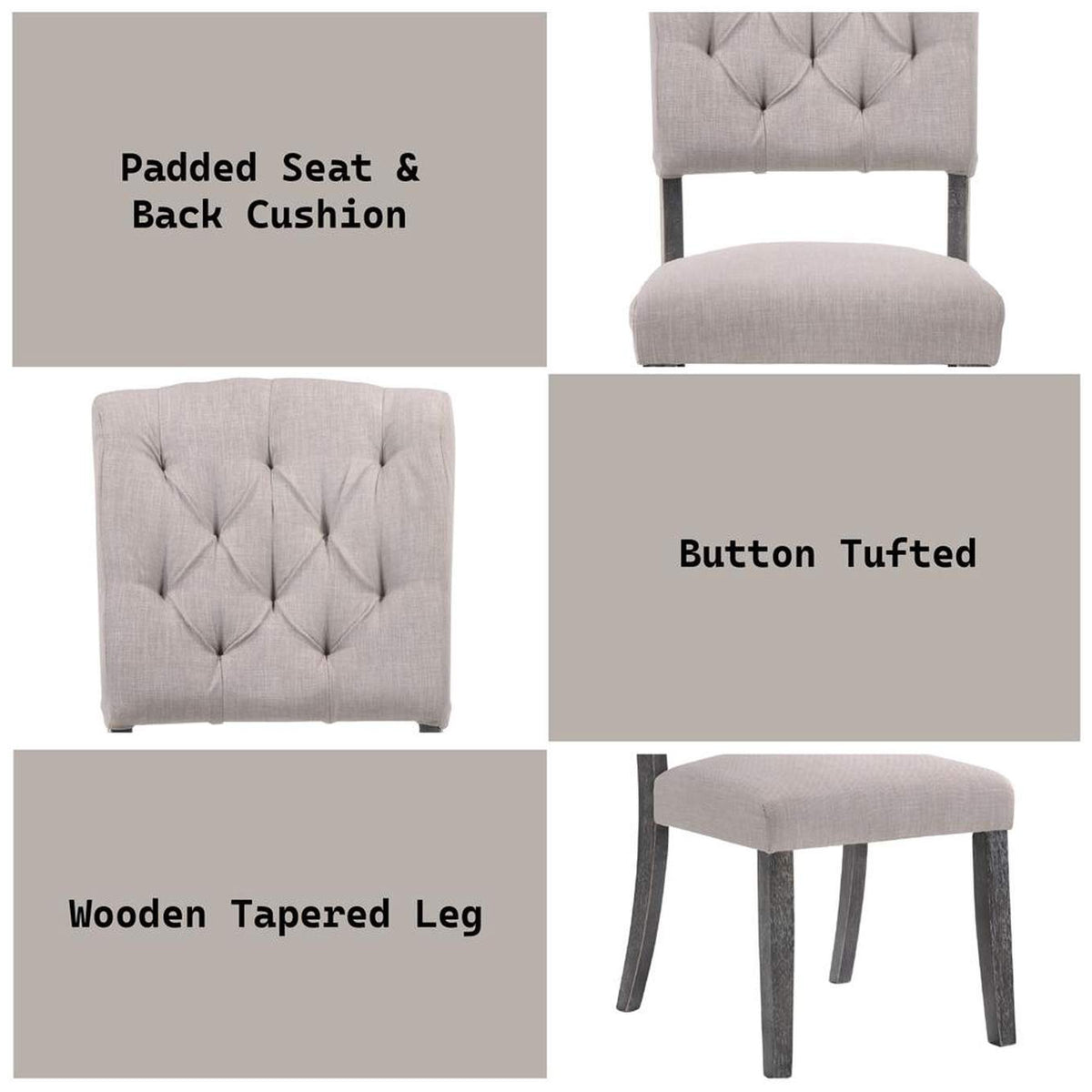 66192 Bernard Side Chair - Set of 2